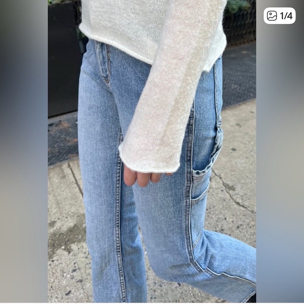 BRANDY MELVILLE 💕Abbie Cargo Pants RRO78H NWT John Galt Jeans